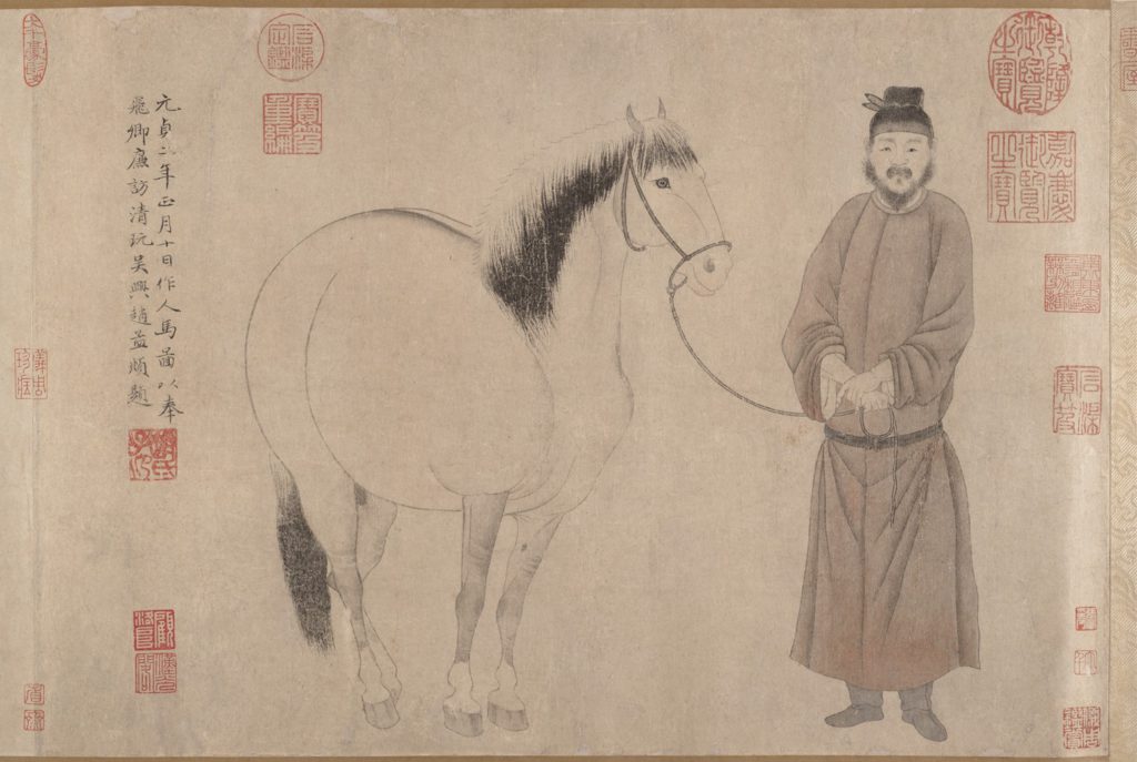 Zhao Mengfu, Grooms and Horses